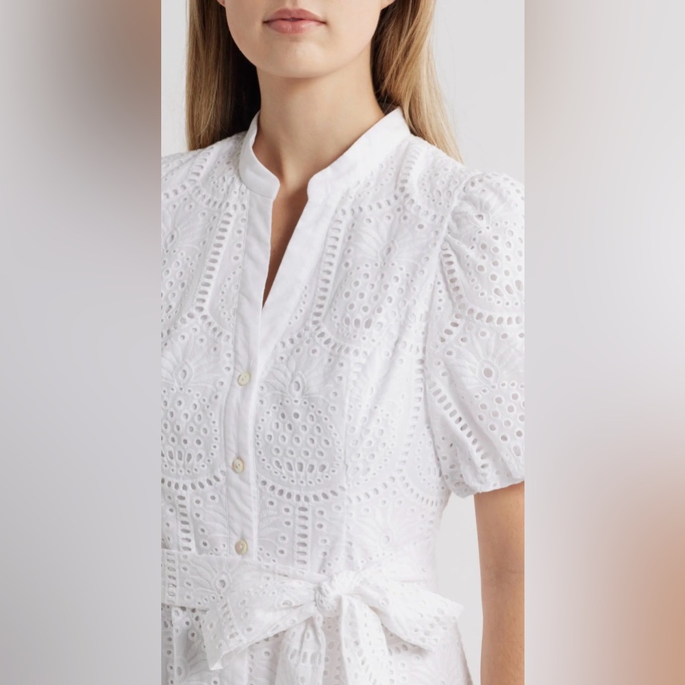 Lilly Pulitzer White Eyelet Mini Dress - Picture 2 of 11
